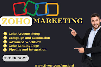 setup zoho crm, zoho one, zoho marketing automations, zoho form, zoho campaign