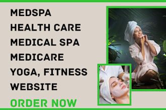 design medspa medicare healthcare medical spa yoga fitness medical spa website