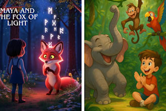 design children illustration for kids book and story book picture book