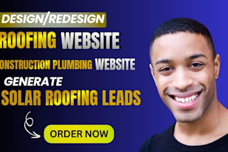design construction plumbing roofing website generate solar roofing leads