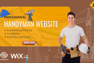 design handyman website, construction website, roofing, junk removal website