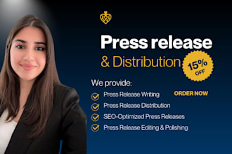 write press release and press release distribution for event and product launch