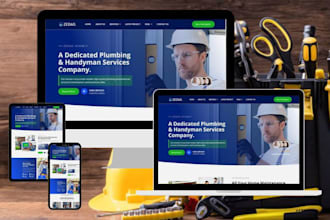 do mobile responsive handyman website for home office property rental repairs