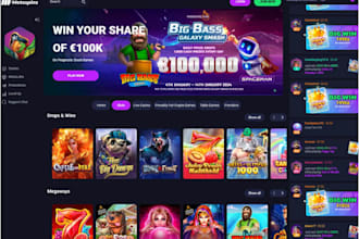 develop gamble site crypto game bet app poker blackjack slot