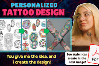 create custom tattoo flash sheets in your favorite style