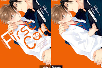 clean and redraw your manga cover or color pages