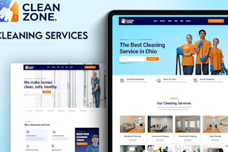 design office cleaning website, booking koala website, house cleaning website