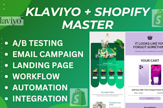 run a klaviyo email campaign with ab testing and reporting