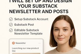 setup substack account, editable substack newsletter template, substack promotio