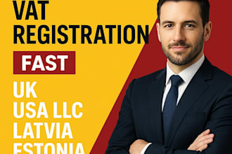 vat and company registration in UK latvia lithuania slovenia cyprus and USA llc