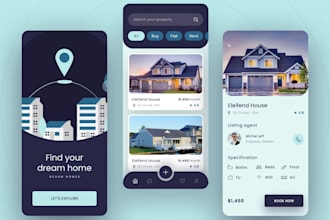 build real estate app, estate website, apartment rental app property listing app
