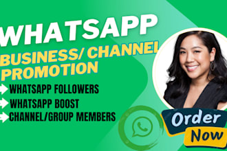 promote your whatsapp channel and increase the channel followers ,whatsapp group