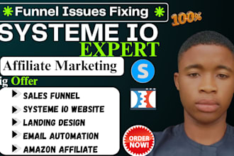 systeme io affiliate marketing systeme io website sales funnel landing page