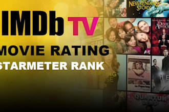 do imdb movie rating, imdb profile promotion and improve starmeter rank