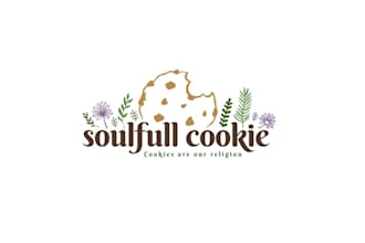 design fresh organic cookies made herbs love logo