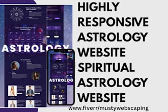 build dynamic astrology forecast numerology website spiritual astrology website