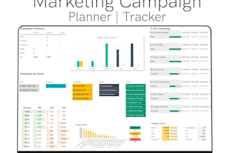 create custom excel for digital marketing analytics campaign spreadsheet