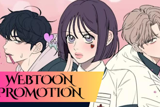 do webtoon promotion, webcomic promotion, comic, tapas to real active audience