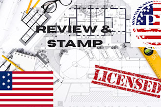 pe stamped structural permit plans permit ready in texas, new jersey, illinois