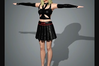 create 3d nsfw model, face morphs, 3d character model, realistic metahuman,rig3d