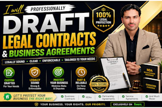 professionally draft legal contracts and business agreements