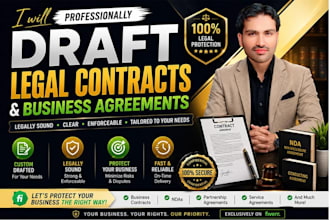 professionally draft legal contracts and business agreements