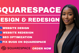 fix bugs on squarespace, redesign or build a squarespace website seo