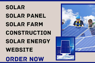 design solar website solar panel solar farm construction solar energy website