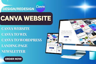 create a stunning canva business website, canva landing page, canva to wordpress