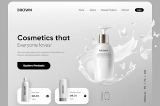 design beauty salon website, fashion website cosmetic website and hair extension