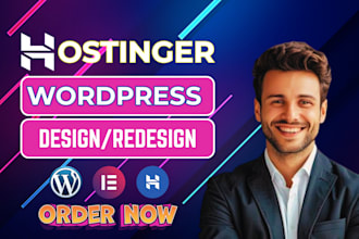 hostinger website design wordpress website redesign wordpress hostinger website