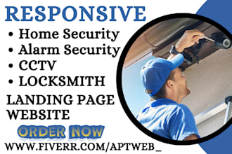 design modern home security website alarm system locksmith cctv security website