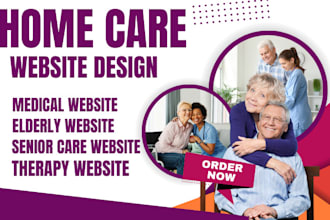 design a responsive health care and home care  website