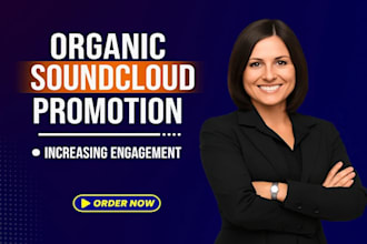 offer soundcloud music promotion, album promotion, music track to real followers