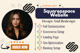 build squarespace website design, squarespace redesign, square online store
