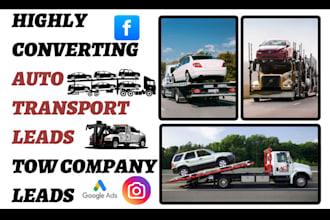 generate auto transport leads towing leads truck towing company landing page