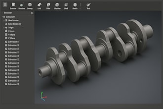 make custom 3d models for prototypes models in solidworks fusion 360, 3d print