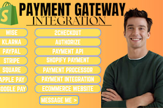 shopify payment gateway integration paypal stripe square wise skrill klarna ebay