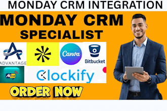 integrate your monday crm with advantage apollo aircall alchemer survey clockify