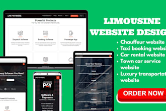 design amazing limousine website that suite your limousine business