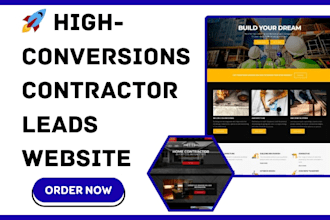 generate roofing contractor hvac repair plumbing solar leads and build websites