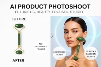 digital product brand photography ecommerce ai portrait futuristic art ai studio