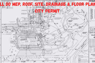 do mep drawings roof plan site plan and drainage plan floor plan city permits