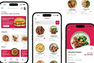 flutterflow online food delivery app, restaurant menu on doordash, uber eats