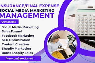 be your insurance, final expense, coach, tutor,  social media marketing manager