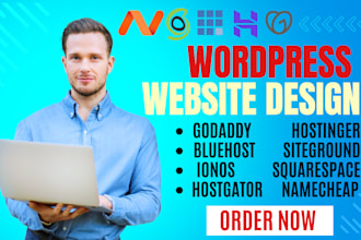 hostinger wordpress design bluehost godaddy redesign siteground hostgator design
