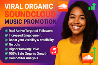viral organic soundcloud promotion music promotion to increase organic followers