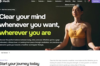build squarespace meditation website fitness workout website sport yoga website