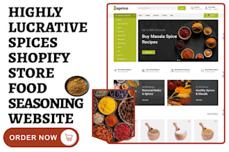 build spice shopify pepper seasoning herb store vegetable food seasoning website