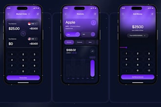 develop stock trading app, forex trading app, fintech app, crypto trading app